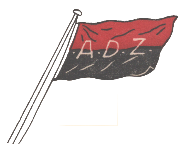 ADZ-vlag op briefpapier club